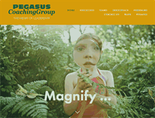 Tablet Screenshot of pegasuscoachinggroup.com